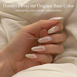 Poudre de pigment pour ongles SH White Moon Light Pearl Chrome <span class=keywords><strong>Aurora</strong></span> Crystal Diamond avec effet miroir pour la décoration des ongles - Product Image 5
