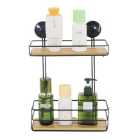 Étagère d'angle pivotante à 360 degrés en verre et acier Inox Hydro Relax pour cuisine et salle de bain, 2 niveaux, avec support de fixation pour perceuse