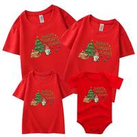 Costume de Noël pour femmes, hommes, enfants, t-shirt, barboteuse pour bébé, tenues assorties pour la famille, vêtements pour père, mère, fils, fille