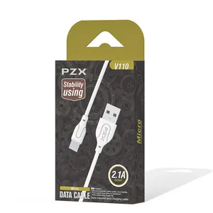 PZX-Cable USB de 1 metro, Cable de datos de transferencia de datos de carga 2.1A 3 tipo Micro tipo-c ip, precio barato