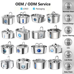 Fontaine d'eau pour chat en acier inoxydable 3.2L Fontaine d'eau pour animaux de compagnie Distributeur d'eau automatique pour chat Fontaine pour chien Bols pour chat Produits pour chats - Product Image 3