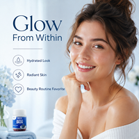 OEM Marque Privée Gummies Collagène Acide Hyaluronique Argousier Biotine Saveur Fruits Rouges Peau Éclatante 60