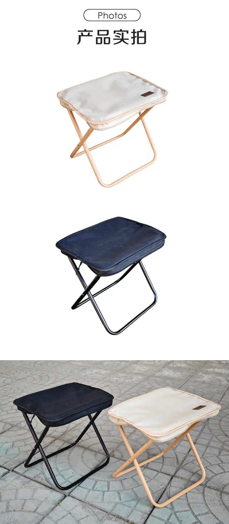 Portable Retractable Folding Chair Adults Compact Lightweight Metal Seat Modern Leisure Fishing Stool Carry Bag Outdoor Use