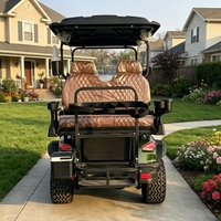 Voiturette de golf électrique au lithium personnalisable 4 places 48 V de qualité supérieure avec personnalisation gratuite de la couleur et du logo pour usage en station balnéaire ou à domicile