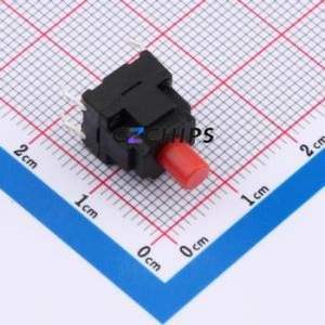 TSW10111-150B333CB Tactile Switch Through hole Component (THT)-4P,10x10mm Switch Single Pole Single Throw Round Button 1.8N 10mm - Product Image 1