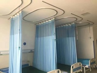 Nouveaux rideaux de séparation hospitaliers personnalisés à œillets en tissu maillé médical, occultants, translucides et ignifuges