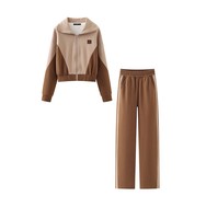 Ensemble de sweatshirt à capuche uni personnalisé de haute qualité pull surdimensionné brodé 360 gsm sweat à capuche en cachemire pour femmes