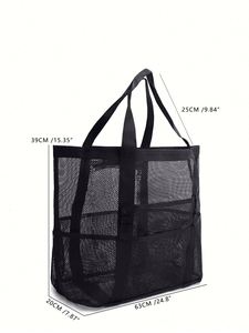Custom Beach Camping Toys Mesh <b>Tote</b> Bags Oversized Zippered Insulated Beach <b>Tote</b> Swimming Bag Beach Bag - Product Image 3