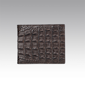 <span class=keywords><strong>Portafoglio</strong></span> Bifold Corto da Uomo Personalizzato Classico di Lusso in Vera Pelle di <span class=keywords><strong>Coccodrillo</strong></span> con Fessure per Carte d'Identità Idea Regalo - Product Image 1