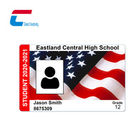 Carte d'identité numérique personnalisable pour employés et étudiants avec numéro d'identification en série