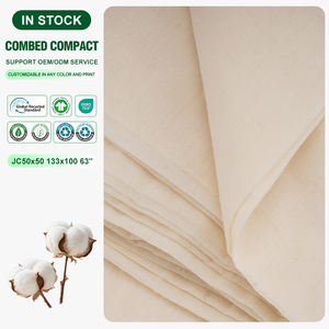 Tela de Voile de Algodón Peinado Compacto 100% JC50x50 133x100 Ecológica Ligera para Vestidos Precio Competitivo ¡Oferta! - Product Image 1