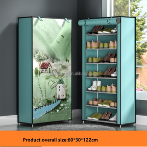 <strong>Big</strong> Size Shoe Rack with Dustproof Cover <strong>Closet</strong> Shoe Storage Cabinet Organizer - Product Image 3