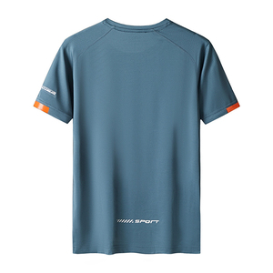 T-shirt <span class=keywords><strong>de</strong></span> course pour homme, col rond, en coton, pour <span class=keywords><strong>musculation</strong></span>, sport, gym - Product Image 2