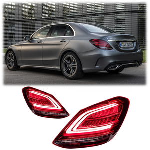 Nuevas Luces Traseras Rojas Modificadas para Clase <span class=keywords><strong>C</strong></span> W205 2015-<span class=keywords><strong>2022</strong></span>, Luces Traseras LED Secuenciales, Conexión Plug and Play - Product Image 1