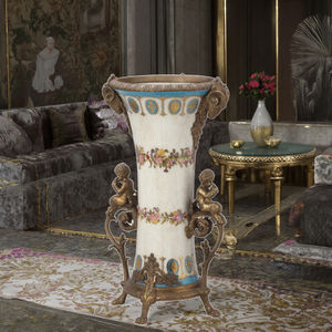 Vase en laiton vintage en forme <span class=keywords><strong>de</strong></span> tête <span class=keywords><strong>de</strong></span> mouton, vase à fleurs sur pied, ange, vase en <span class=keywords><strong>porcelaine</strong></span> haut <span class=keywords><strong>de</strong></span> gamme pour la décoration <span class=keywords><strong>de</strong></span> la maison <span class=keywords><strong>de</strong></span> style européen - Product Image 2