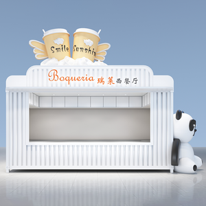 Ngoài trời cà phê kiosk tích hợp <span class=keywords><strong>container</strong></span> nhà thương mại điện thoại di động bán hàng kiốt bán lẻ truy cập cửa hàng bong bóng trà thực phẩm kiosk - Product Image 3