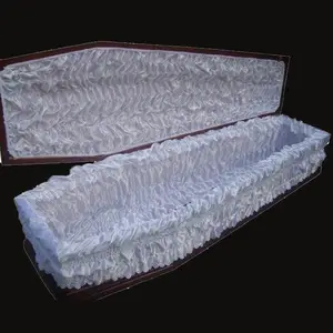 Professional production coffin and casket fabric lining of various colors for coffin interior decoration