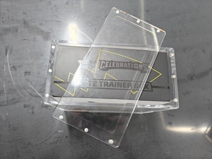 Acrylic Elite huấn luyện viên hộp hiển thị trường hợp cho Pokemon TCG kinh doanh thẻ trò chơi <span class=keywords><strong>Stackable</strong></span> hộp với nắp đậy từ trường hợp Acrylic etb - Product Image 5