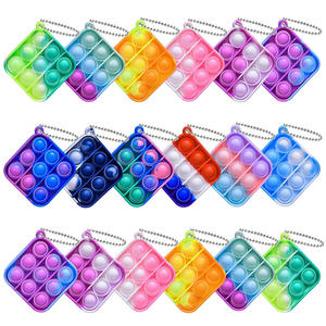 عرض مميز سلسلة مفاتيح لعبة fidpot من السيليكون مخصصة دفع فقاعة fidbot سلسلة مفاتيح صغيرة من السيليكون - Product Image 1