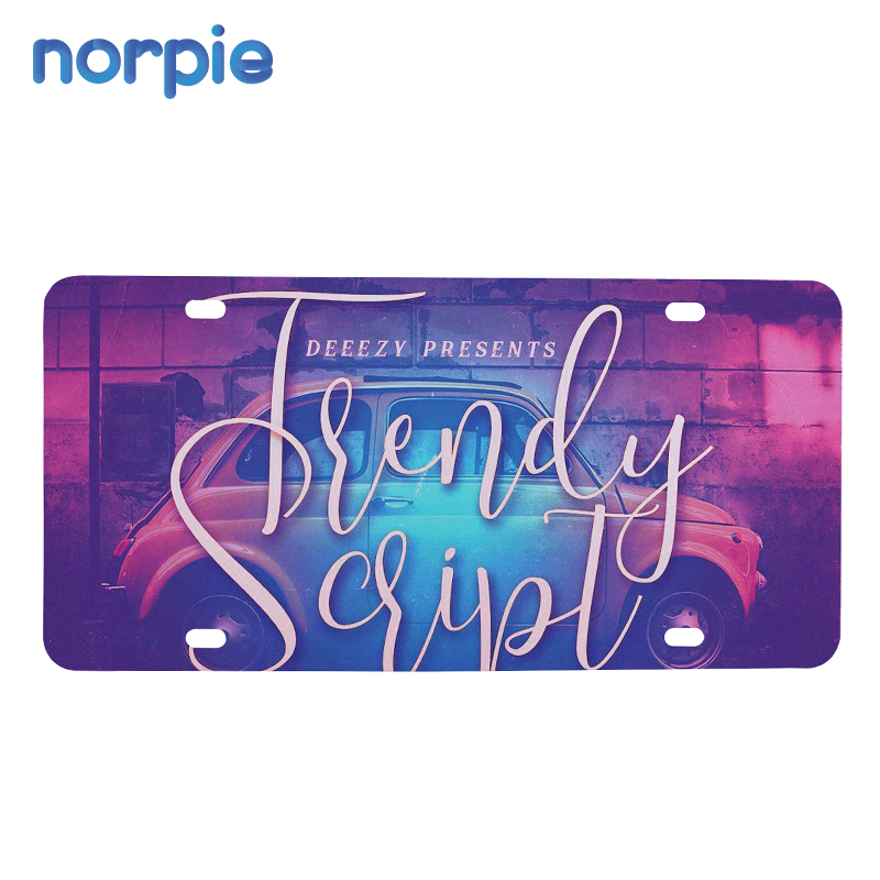 Автомобильная бирка, белые заготовки, сублимационные алюминиевые номерные знаки для самостоятельной Печати