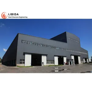 Bajo costo edificio industrial prefabricado fábrica taller prefabricado almacén edificios de acero estructuras de acero almacén de metal