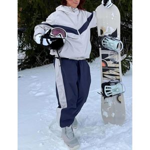 Chaqueta de Snowboard Personalizada para Hombre y Mujer, Impermeable 20K, Transpirable 15K, Acolchada, con Bloques de Color, Unisex, para Adultos - Product Image 3