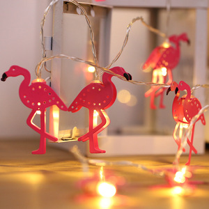 20 Led Rose Flamingo LED Fée Cordes Lumières de Batterie-Alimenté Fer Lumières Colorées Filles <span class=keywords><strong>Chambre</strong></span> Enfants <span class=keywords><strong>Chambre</strong></span> Maison De Noël Déco - Product Image 3