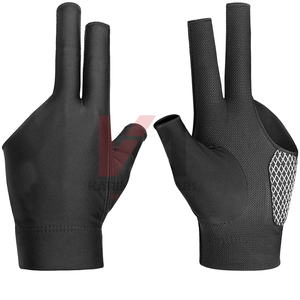 Gants de billard unisexes d'été respirants en nylon personnalisés à 3 doigts pour le snooker, vêtements de sport et d'extérieur, accessoire de billard pour joueurs - Product Image 5