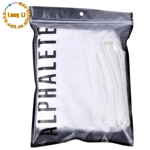 High quality plastic bag with slide zipper pouch for clothing custom packaging