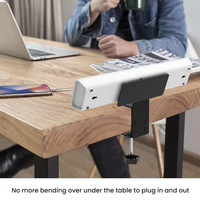 Étagère de prise de salon Non perforée multiprise fil électrique ménage ordinateur bureau bord support de prise