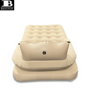 Matelas pneumatique multifonctionnel 3-en-1, portable, <span class=keywords><strong>empilable</strong></span>, connectable, <span class=keywords><strong>lit</strong></span> d'air double pour 4 personnes, pour le camping en plein air, pour les invités - Product Image 2