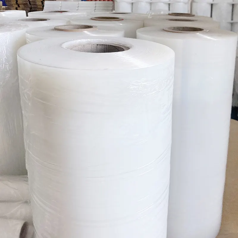 Imballaggio involucro di plastica pellicola trasparente in pvc produzione di rotoli jumbo per uso alimentare involucro elasticizzato in plastica più fresco