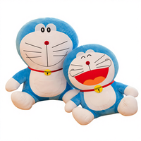 Peluche Doraemon 50 cm, poupée en peluche, couleurs mélangées, chat Dingdang créatif et dodu, vente chaude, peluche super douce, rembourrage en coton PP, unisexe pour