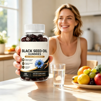 Gummies d'huile de graines noires de cumin nigella sativa pressées à froid pour adultes