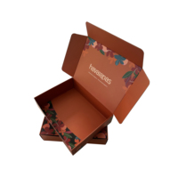 Boîte d'emballage cosmétique pliable personnalisée C20, boîte postale personnalisée, boîte d'expédition en carton ondulé, gaufrage, recyclable