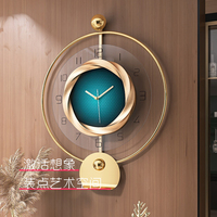 Jam Dinding Seni Dinding Gaya Antik Modern Eropa dari Resin Logam Jarum Digital Buatan Tangan untuk Dekorasi Rumah, Ruang Tamu, Kantor, Kamar Tidur