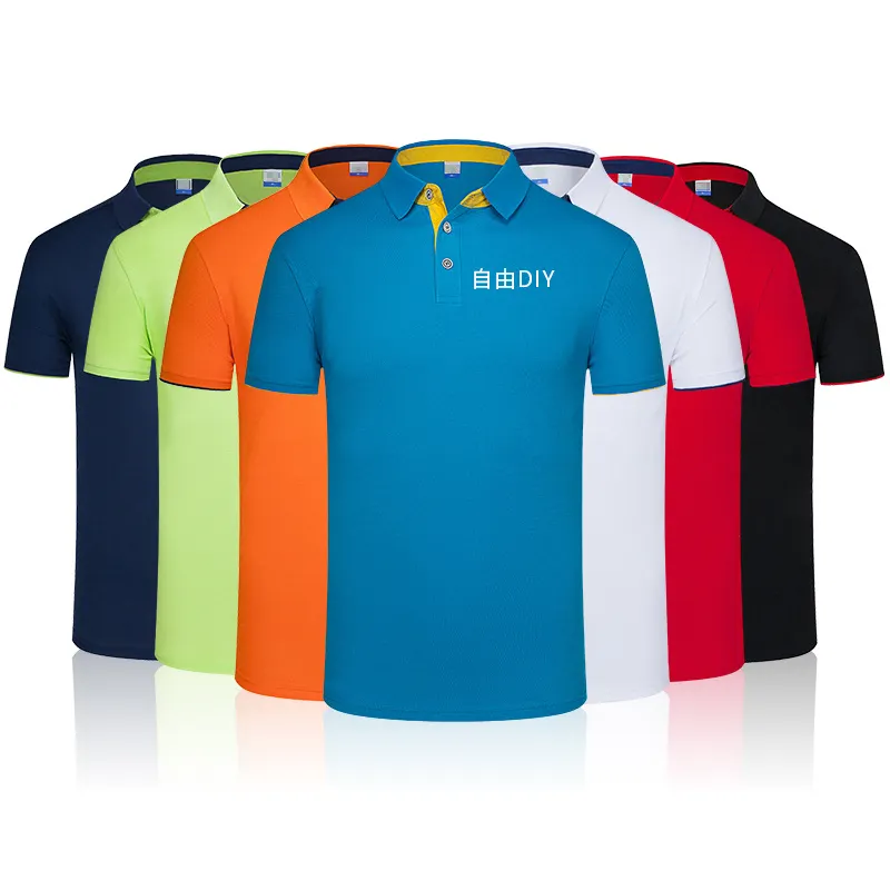 Custom Sales promotion Large size S-6XL blank Plain embroidery Golf shirts men cotton t-shirts men's polo shirts