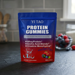 OEM Wholesale Whey Protein Gummies High Protein Muscle Strength Booster <b>Post</b>-Workout Supplement 120 Gummies - Product Image 1