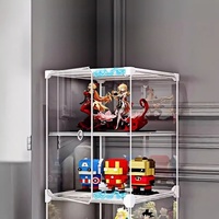 Vitrine de haute qualité, boîte de rangement, verre acrylique transparent, ornements, figurines miniatures, boîte de présentation en acrylique