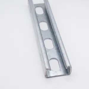 Pre galvanized uni strut brackets stainless steel c channelc channel 4121 gi slotted channel