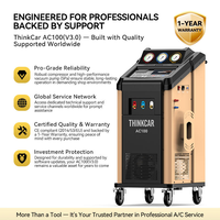 ThinkCar SmartSafe - Máquina Automática de Recuperación y Recarga de Aire Acondicionado R134a R1234yf, Estación de Servicio de Aire Acondicionado de Doble Gas