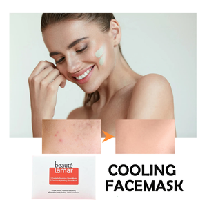 Masker Lembar Wajah Sensitif Berminyak, Pendingin Instan, Menyegarkan, Menenangkan, Mengurangi Bengkak, Melembapkan, Perawatan Setelah Terpapar Sinar Matahari, Perawatan Musim Panas - Product Image 3