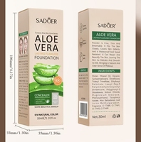Fond de teint à l'aloe vera léger et transparent, couvre bien et tient au poignet.