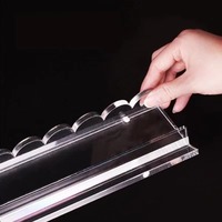 Ensemble de règle de mahjong américain de luxe moderne et portable en acrylique transparent avec table de mahjong