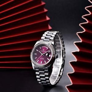 Montre mécanique pour homme PAGANI Design DD40 2025 en acier inoxydable, or rose, automatique, luxe, verre saphir AR, cadeau - Product Image 3