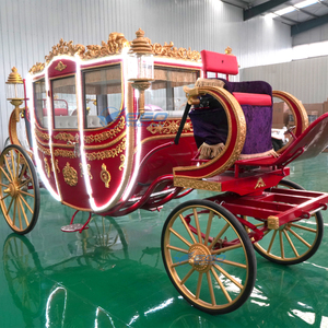 Calèche de Mariage Électrique 2025 à 4 Roues, Traditionnelle, Royale et Luxueuse, Tirée par des Chevaux, Prix Usine, pour Tourisme, 1 à 3 Personnes - Product Image 1