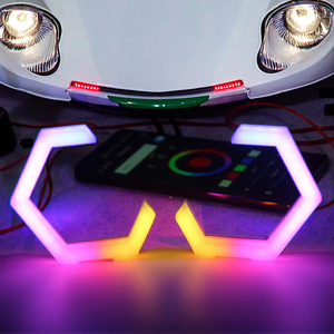 Ứng Dụng Điện Thoại Di Động Điều Khiển Tuần Tự RGBW Đuổi Theo Đôi Mắt Thiên Thần Lục Giác Halos 70Mm 80Mm 86Mm 90Mm - Product Image 1