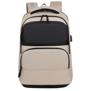 Custom Men's Large Capacity Business Commuting <b>Laptop</b> <b>Backpack</b> Closure Usb Feature External Frame National Style Polyester - Product Image 1