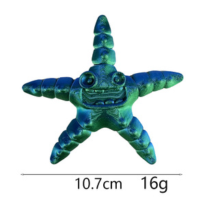 Modelo de Estrella de Mar Impresa en 3D, Colorida, con Articulaciones Móviles, para Decoración Infantil - Product Image 4