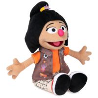 Jouet à mâcher en peluche pour animaux de compagnie, Poupée de jeu pour chien et chat, modèle Fille Exploratrice, avec gilet et chignon